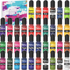 36 Colori Pigmenti per Resina Epossidica Liquida x Candele 6Ml/A Testa