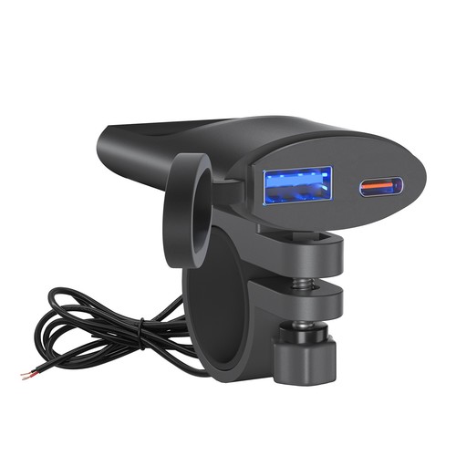Caricatore moto usb a - +,