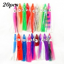 20 pezzi bulbo esche da pesca morbide acqua salata polpo calamari gonna esca hoochies 5-16 cm