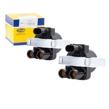 KIT 2 BOBINE MAGNETI MARELLI FIAT PUNTO 176 188 1.1 1.2 8V 1100 1200 BENZINA 