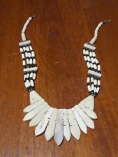 Stupenda collana vintage anni 70 con inserti in avorio 