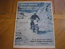 MOTO RUMI 125 SPORT TROFEO REGOLARITA FMI 1952 1° BRUNO ROMANO ADV PUBBLICITA'