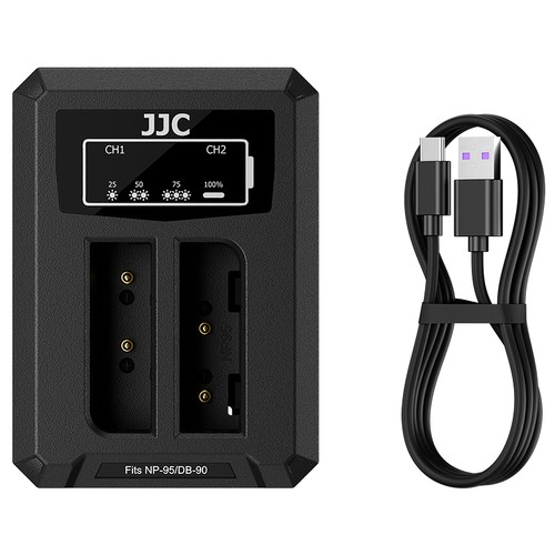 Jjc caricabatteria usb - np-95,