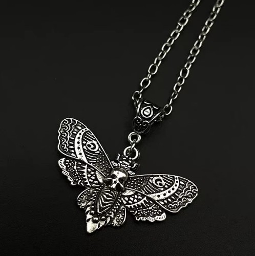 Collana falena testa morte - collana, di