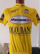 MAGLIA SHIRT CICLISMO VINTAGE MERCATONE UNO ROLO BANCA PANTANI TG XL