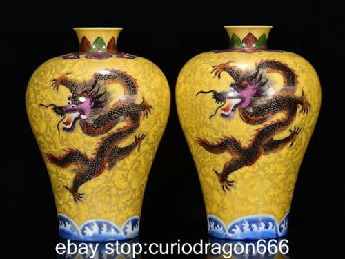 Coppia vaso drago prunus