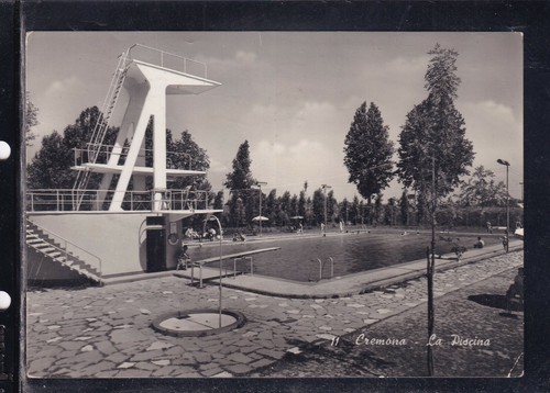 Cartolina cremona piscina - cremona, la