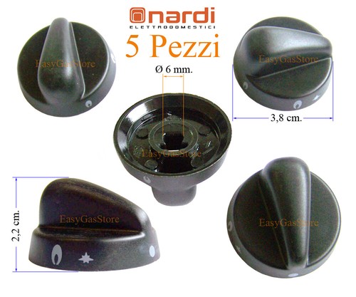 Nardi manopole nere con - 5,