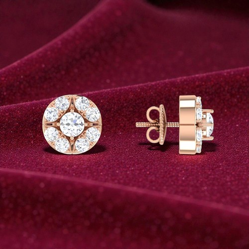 Orecchini grappolo diamanti - a,