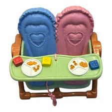 Fisher Price Loving Family casa delle bambole 2 posti seggiolone vassoio cibo giocattolo di ricambio