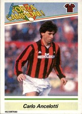 Card Milan Forza Campioni Carlo Ancelotti