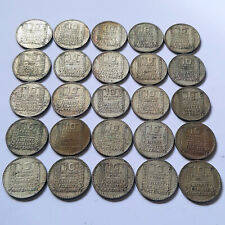 25 MONETE da 10 Franchi Francesi 7,98 once d'Argento 680 248 grammi VARI ANNI