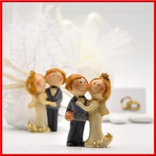 Bomboniere matrimonio statuine coppia sposi assortite idea originale 2018 