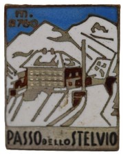 distintivo passo dello stelvio sci cai escursionismo montagna trekking smaltato