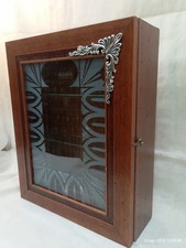 Bacheca vetrinetta legno vetrina porta oggetti esposizione mobiletto shabby chic