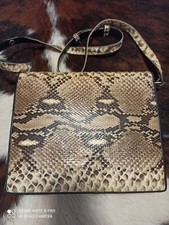 Borsa donna vero rettile pitone 25x22 cm  tracolla regolabile mai usata
