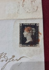 1840 QV FINE 1d PENNY BLACK