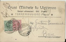 TORREMAGGIORE ( Foggia ) - Testatina pubblicitaria CRUSI MICHELE   -dup553
