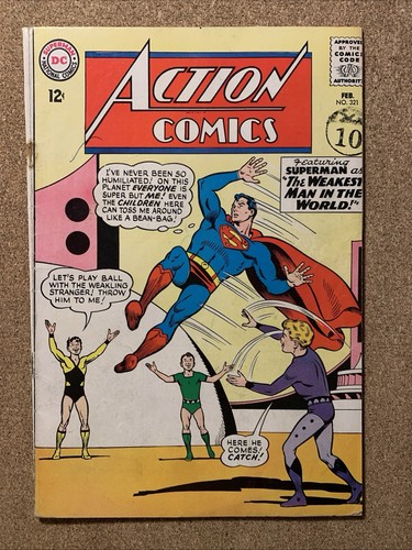Action comics with superman - action,