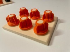 Adattatori a bobina Super da 8 a 8 mm - arancione con conservazione crema vintage - set di 6