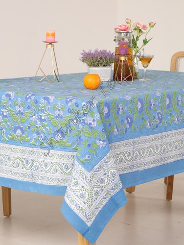 Elegante tovaglia blu indaco
