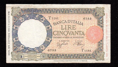 Rarissima cinquanta lire - rarissima,