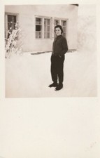 B1 - Foto Photo Fotografia Anni 50 - Donna in nero pantaloni