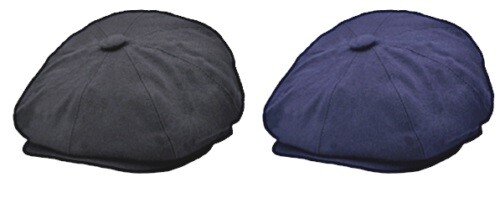 Cappello uomo nero navy lana