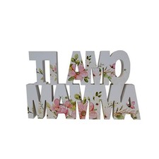 Scritta TI AMO MAMMA in legno