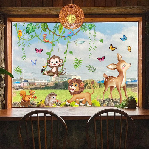 Pinza statica tema - , animali