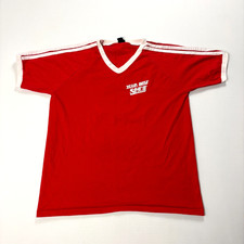 Camicia Vintage Video Remote Services Rossa Tg L/XL Produzione Film Crew TV Tech