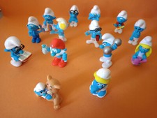 Puffi personaggi action figure varie pupazzetti old vintage lotto