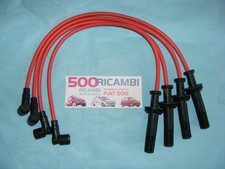 CAVI CANDELA IN SILICONE ROSSI LANCIA DELTA (831) HF 4WD THEMA FIAT COUPE