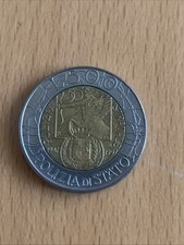 Moneta Rara 500 LIRE POLIZIA