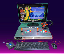 BARTOP ARCADE STICK CONSOLE 2 PLAYERS - PC - 1 TB SSD - SISTEMA RETROGAMING