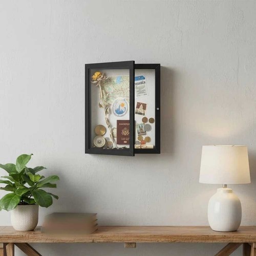 Vetrina parete con cornice - con,