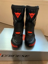 DAINESE stivali Assen - Taglia 42 - Nero e rosso fluo