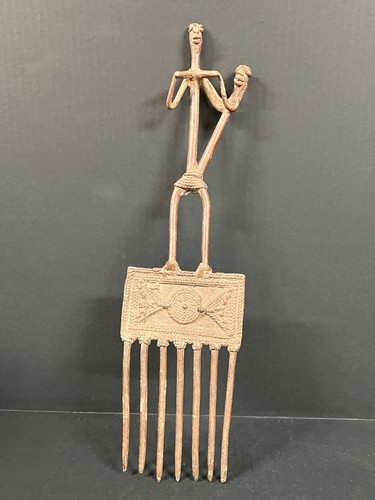 Pettine dogon bronzo arte - dogon, in