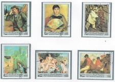 SOMALIA 1999 ARTE E PITTURA QUADRI DIVERSI 6 Val.