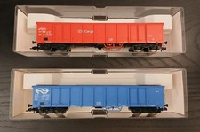 Fleischmann 5284 K e  835284 K  Carri Merci Vagoni Trasporto Minerali scala H0