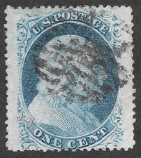 Francobollo Franklin 1c usato