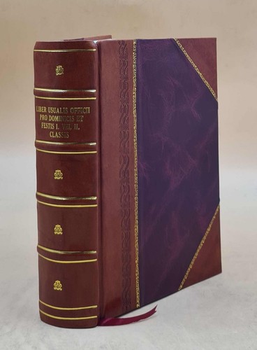 Liber usualis officii pro - liber,