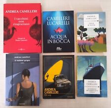 ANDREA CAMILLERI LOTTO DI 6 LIBRI (NO MONTALBANO) TUTTI PERFETTI COME NUOVI
