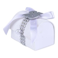 12 Bomboniera bauletto decorato porta confetti 25 anniversario segnaposto nozze