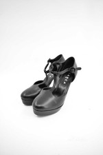 Sandali Donna Barca Nere In Pelle N.37