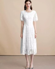 Vestito Bianco Elegante In