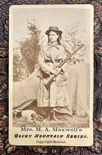 Rara foto CDV Martha MAXWELL