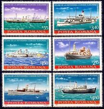 Romania 1981 Danubio fiume barche a vela navi trasporto marittimo nautico 6v MNH