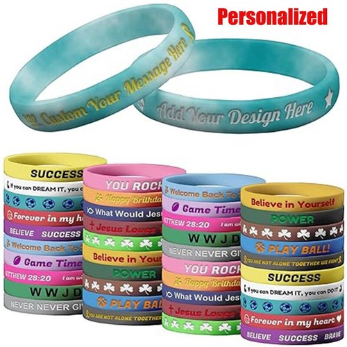 Braccialetti silicone inciso - braccialetti,