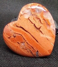 Cuore diaspro rosso cm.4*4